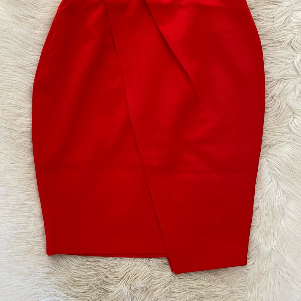 City Chic Strapless Red Dress - Picture 4 of 11